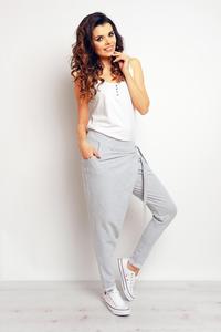 Grey Street Style Baggy Pants