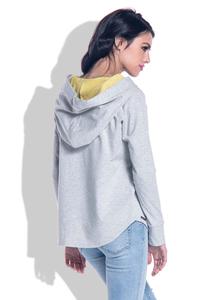 Yellow Comfy Hooded Blouse