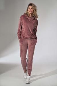 Pink Velveteen Joggers