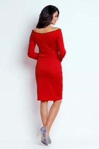 Going out red dress with a sensual neckline