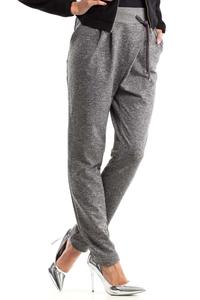 Grey Stylish Tapered Legs Jogger Pants