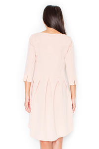 Pink Elegant Irregular Hem Salsa Dress