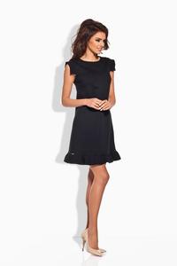 Black Romantic Frill Mini Coctail Dress
