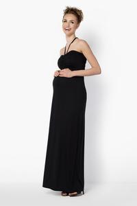 Black Maxi Long Halterneck Dress