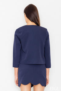 Dark Blue Set Mini Dress+Short Blazer