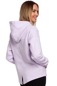 Knitted Sweatshirt Adjustable Hood (Lilac)