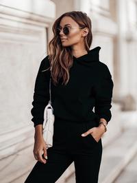 Black Sport Set- Pants+Hoodie