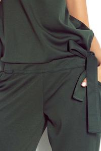 Khaki Open Back Elegant Ladies Jumpsuit