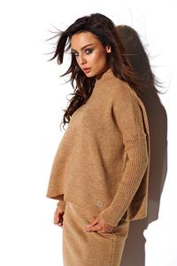 Camel Set Sweater+ Skirt
