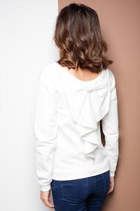 Ecru Long Sleeves Jumper with Big Bow