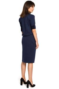 Dark Blue  Knee Length Casual Dress