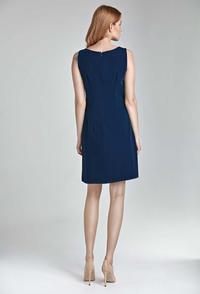 Dark Blue Simple Sleeveless Dress