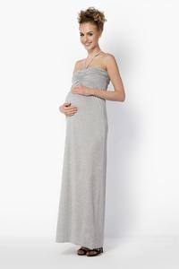 Grey Maxi Long Halterneck Dress