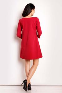 Red Classic Flared Mini Dress