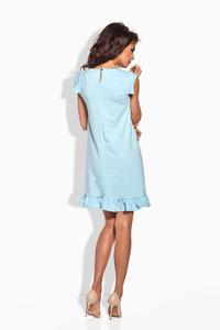 Light Blue Romantic Frill Mini Coctail Dress