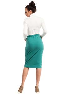 Green Bodycon Fit Midi Skirt