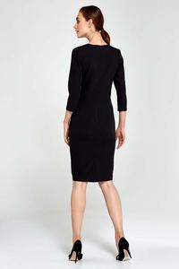 Black Classic Office Style Dress