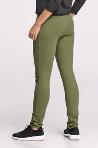 Khaki Fitted Ladies Jogger Pants