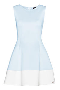 Blue Sleeveless Retro Style Mini Dress