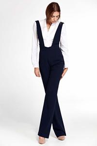 Navy Women Jumpsuit With Suspenders