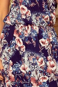 Maxi Dress Tied at the Neck in Flowers