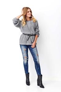 Gray Oversize English Sweater