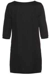 Black Modernize Kelly Inspired Mini Dress