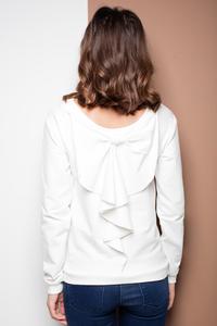 Ecru Long Sleeves Jumper with Big Bow