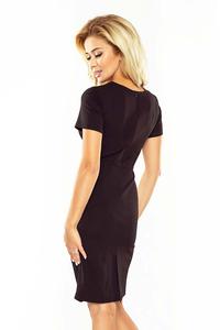 Black Classic Mini Short Sleeves Dress