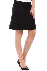 Black Flared Classic Mini Skirt