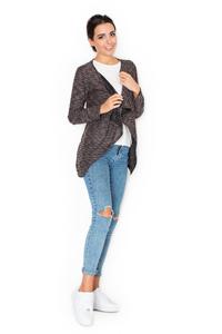 Beige Stylish Cardigan with Loose Lapels