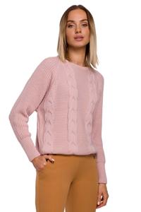 Classic Round Neck Sweater (Pink)