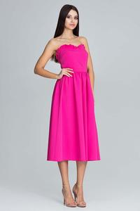 Midi Fuchsia Corset Dress