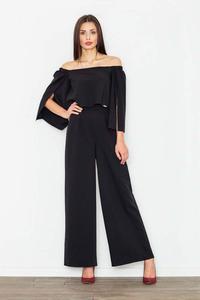 Black Elegant Off-Shoulders Ladies Jumpsuit