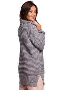 Women's Oversize Turtleneck Sweater - Gray