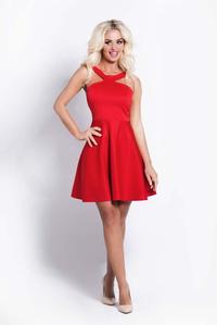 Red Halterneck Coctail Dress