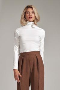 Ecru Classic Tourtleneck Blouse