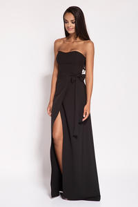 Black Off-Shoulders Maxi Evening Dress