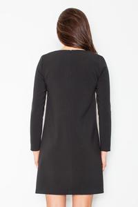 Black Mini V-Neckline Dress