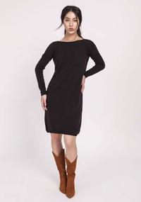 Black Simple Knitted Dress