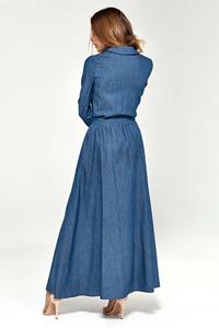 Jeans Maxi High Waist Dress