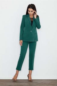 Green Elegant Cigarette Ladies Pants