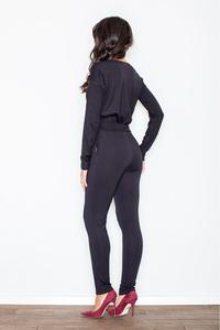 Black Stylish Ladies Belted Jumpsuit