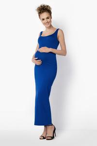 Blue Maxi Long Simple Style Dress