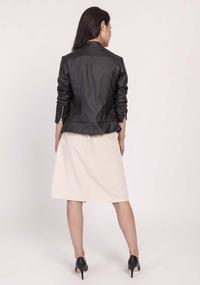 Black Impressive Eco-leather Jacket