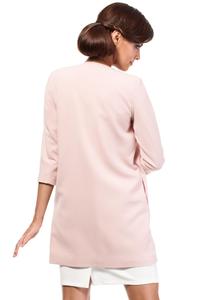 Pink Elegant Long Blazer
