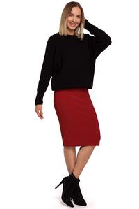 Simple Long Sleeve Sweater (Black)