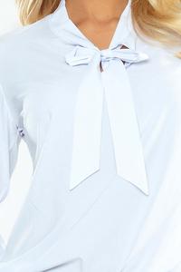 White Shirt With Self Tie Bow