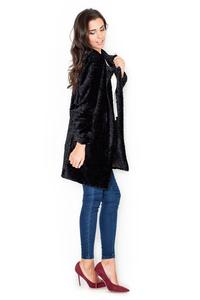Black Faux Fur Short Coat