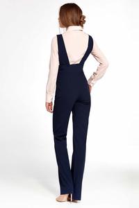 Navy Women Jumpsuit With Suspenders